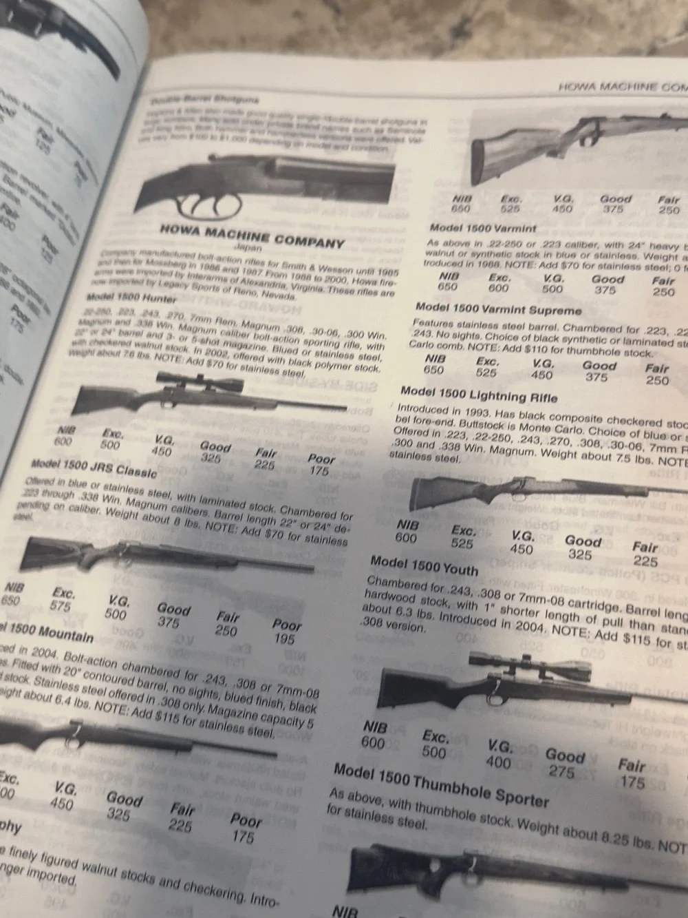 Firearms Reference Guide Book - Brown and Silver guns knive book